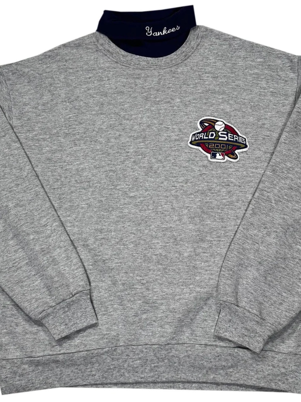 Vintage Majestic New York Yankees 2001 World Series Sweatshirt Turtleneck XXL